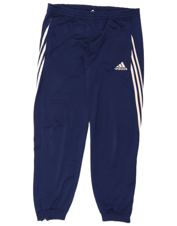 Adidas Herre træningsdragt Bukser Joggers Large Navy Blue Polyester Sports