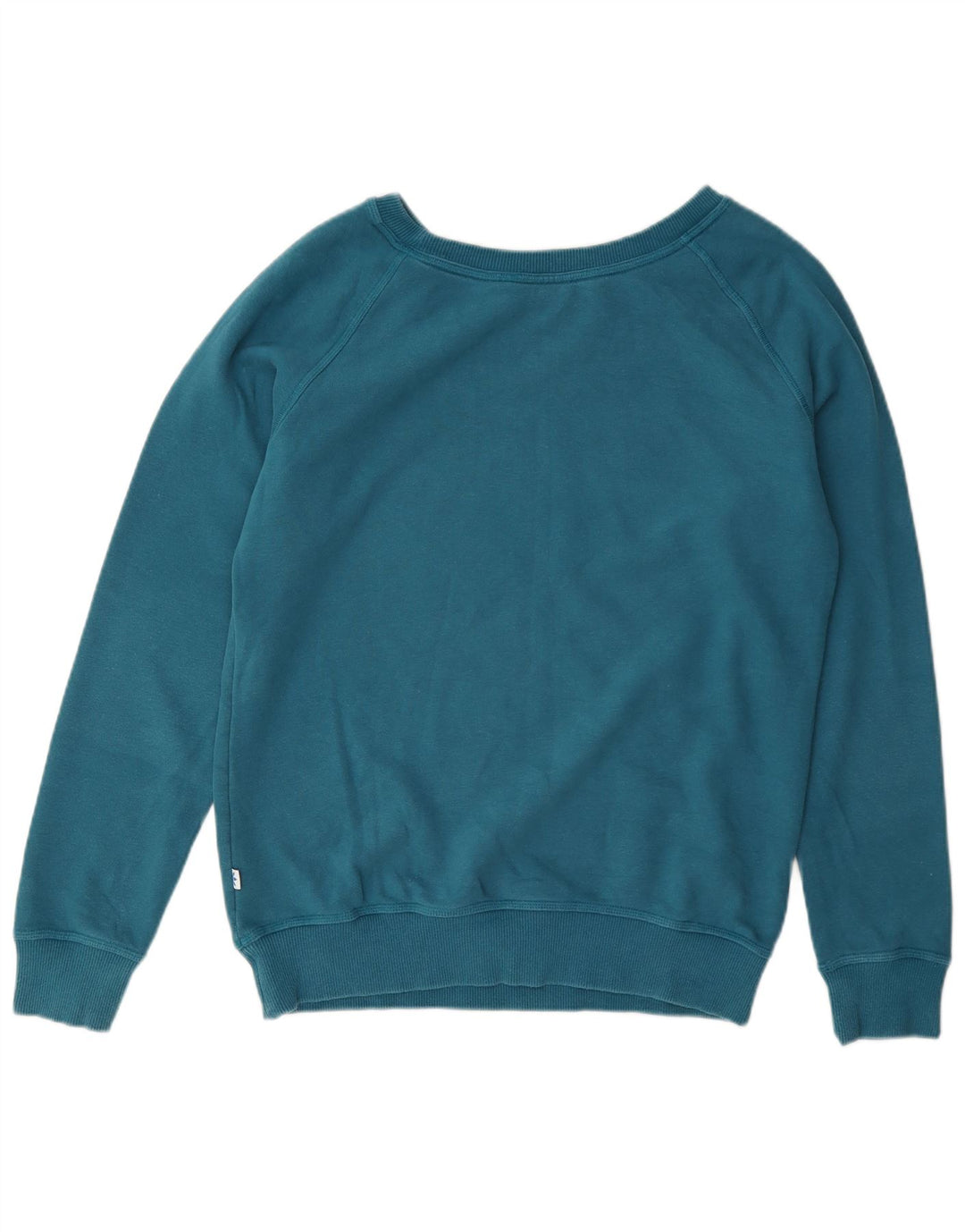 Adidas Dame Grafisk Sweatshirt Jumper UK 16 Stor Blå Bomuld