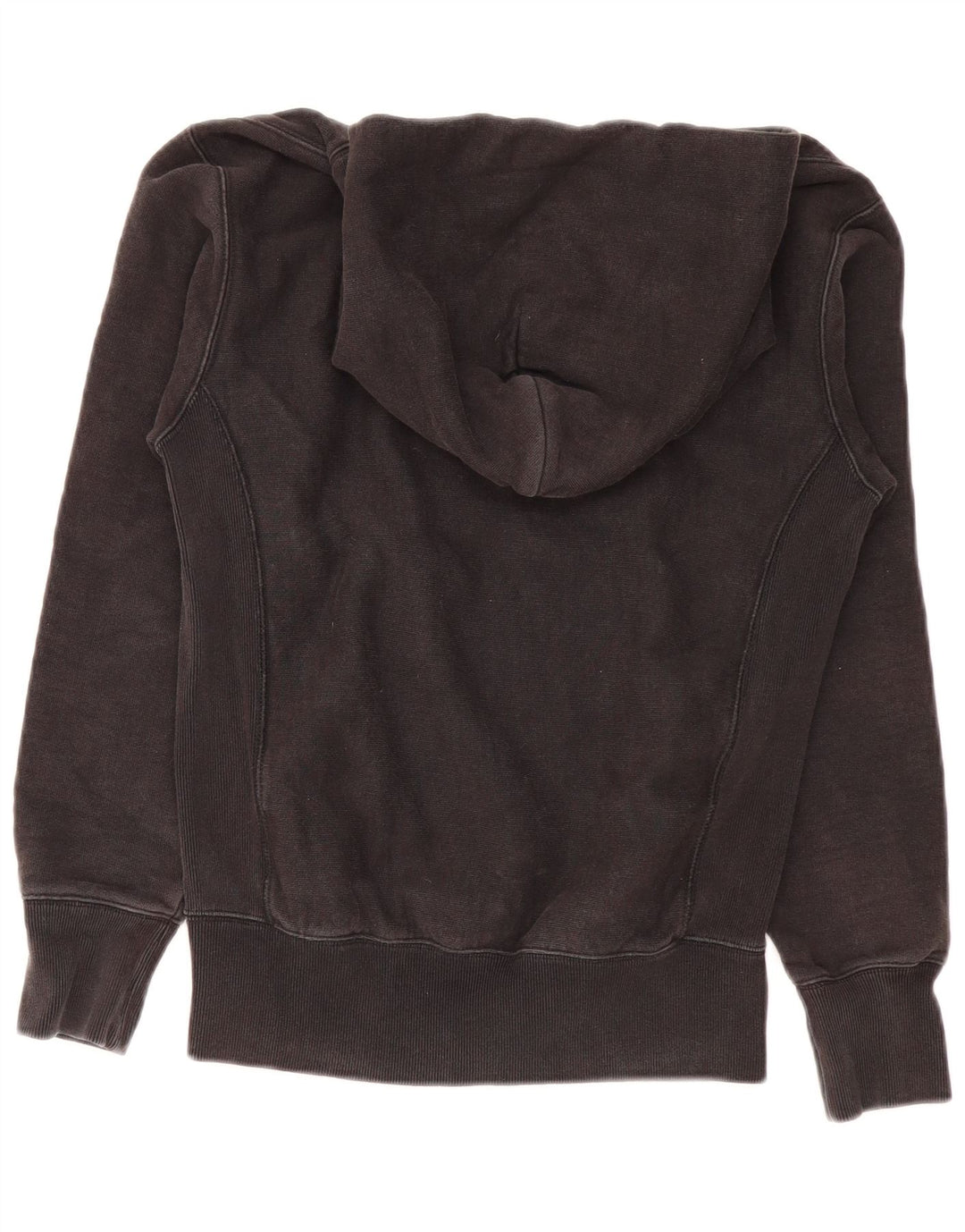 Champion Womens Reverse Weave Oversized grafisk hættetrøje Jumper UK 6 XS Sort