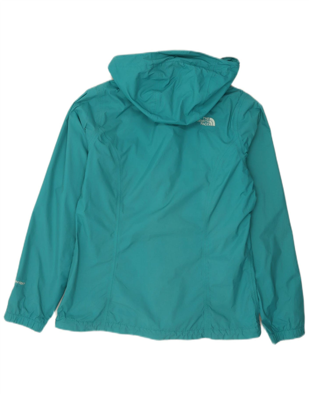 The North Face Dame Hyvent Regnjakke med hætte UK 14 Medium Blue Nylon