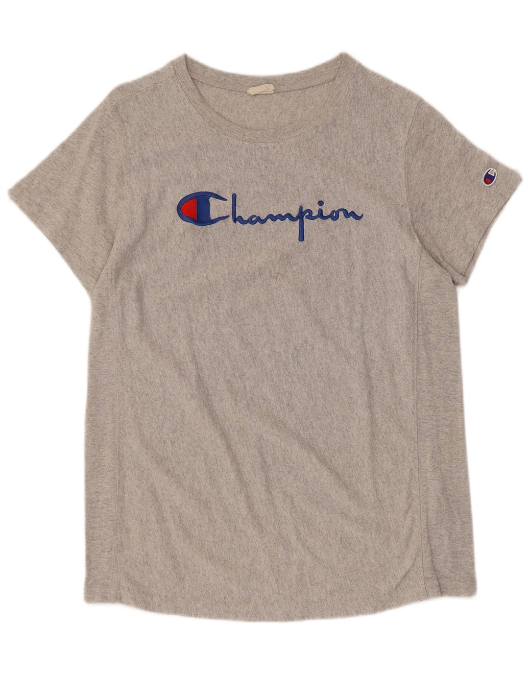 Champion Herre Grafisk T-Shirt Top Stor Grå Bomuld