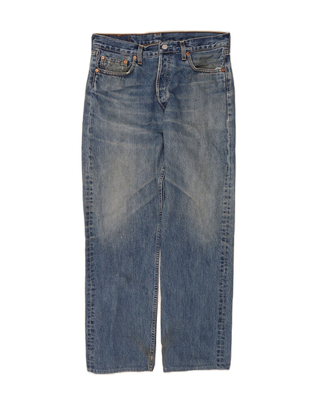 LEVI'S Mens 590 Straight Jeans W33 L29 Blue Cotton Vintage Levi's and Second-Hand Levi's from Messina Hembry 