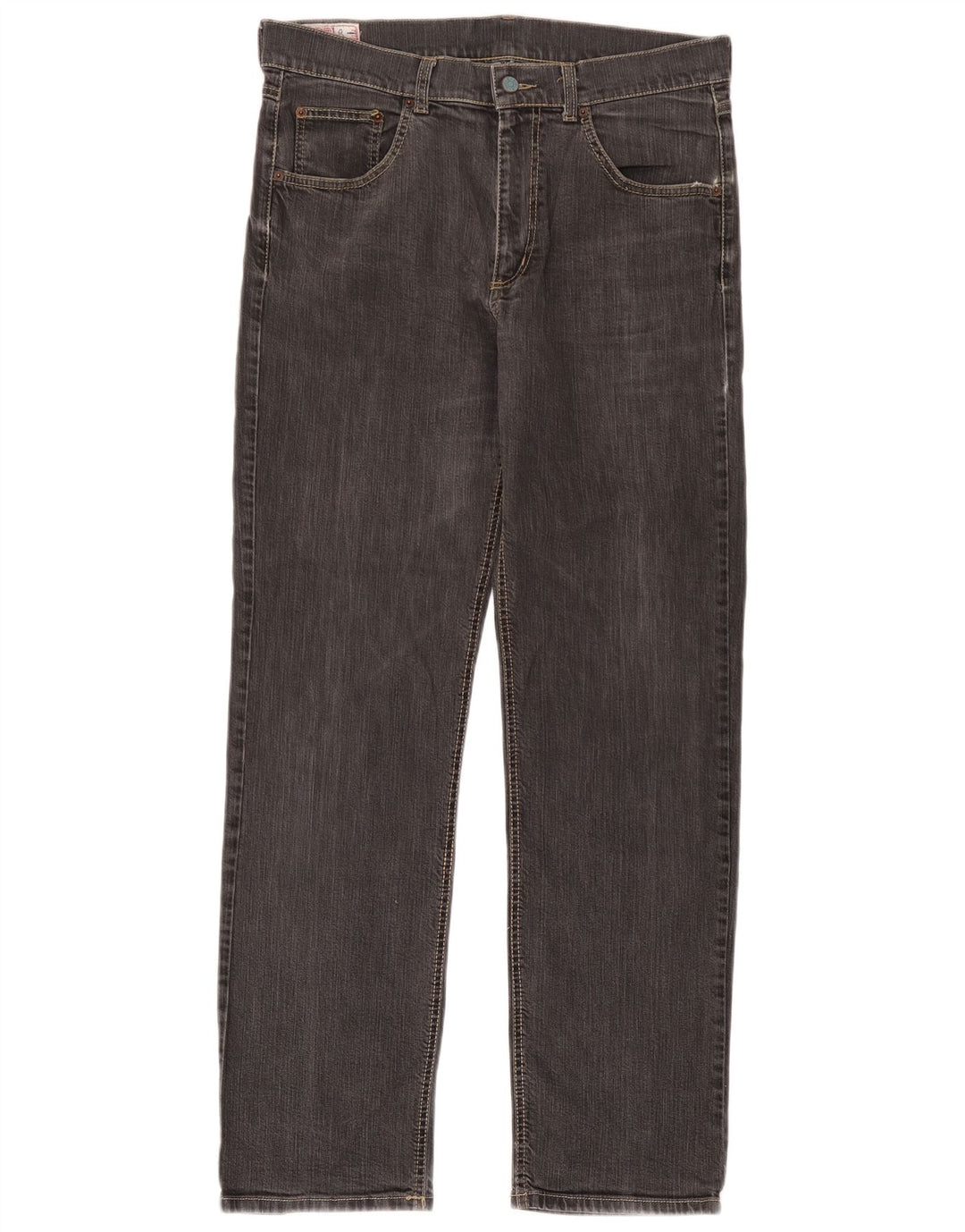 Rifle Herre Straight Jeans W34 L32 Grå Bomuld