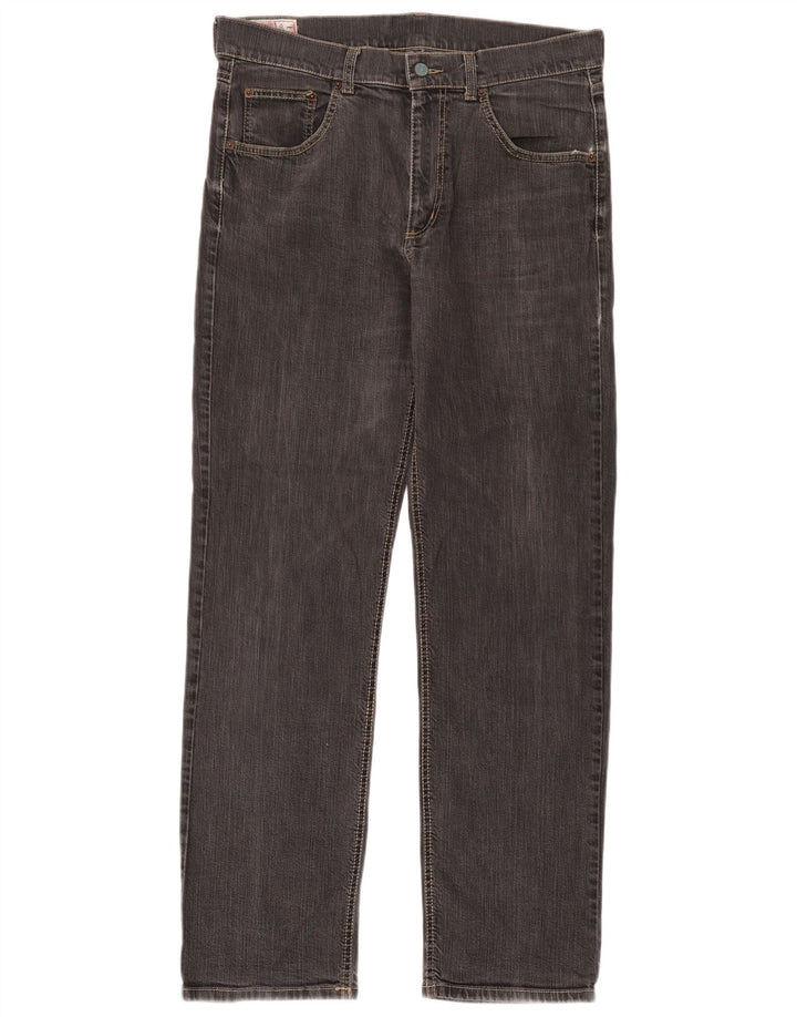 Rifle Herre Straight Jeans W34 L32 Grå Bomuld