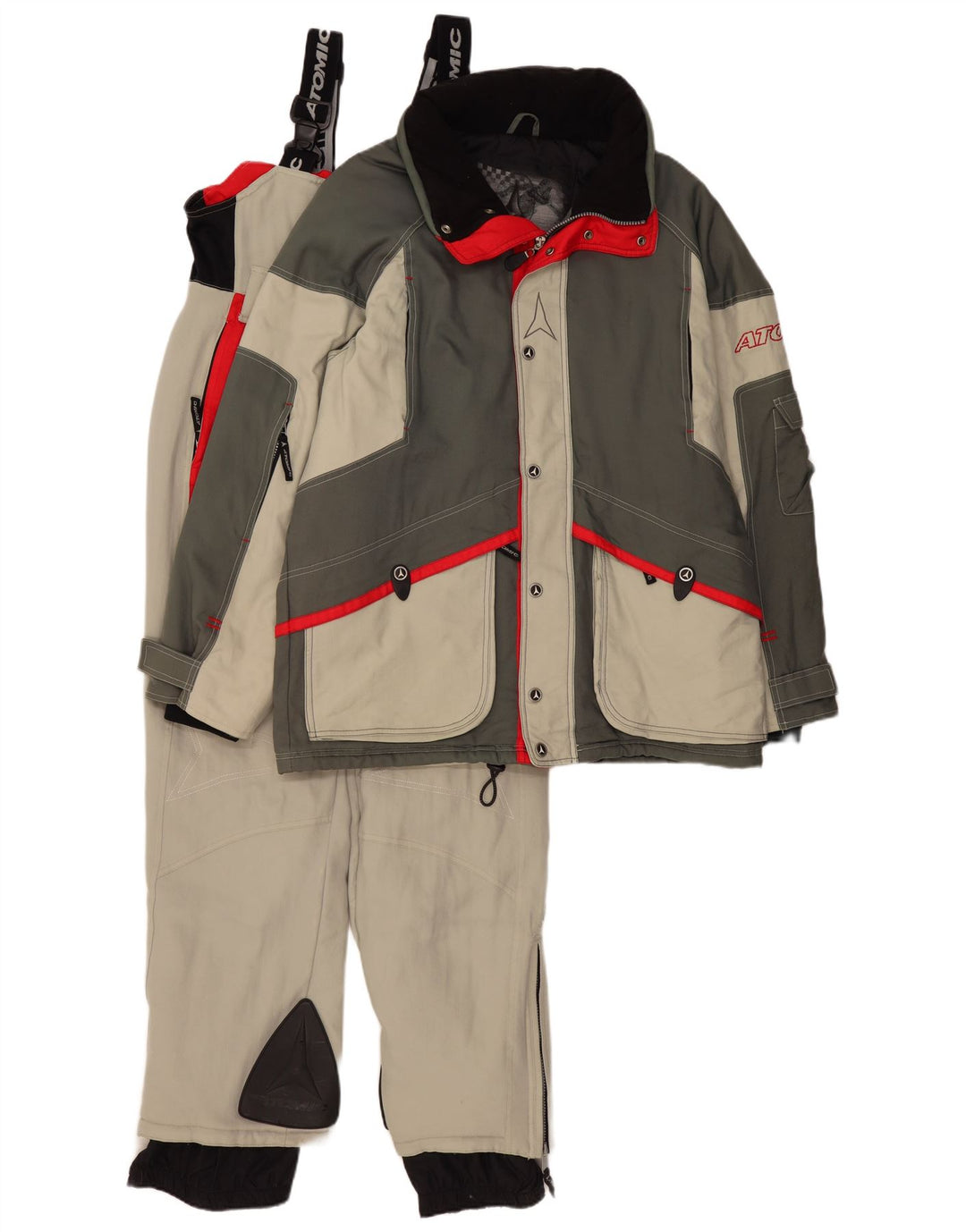 Atomic Herre Graphic Ski 2-delt sæt UK 38 Medium Grey Colourblock