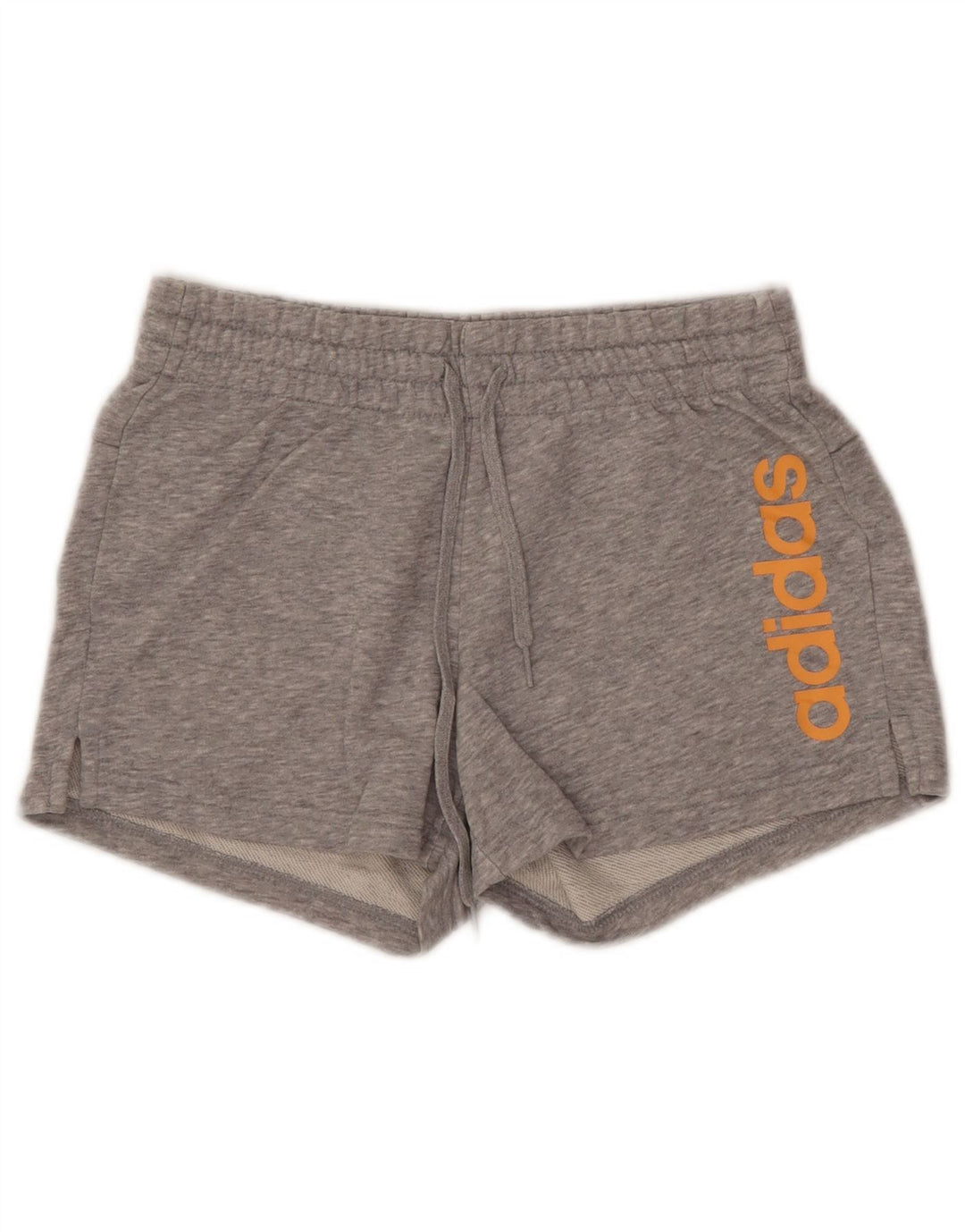 ADIDAS grafiske sportsshorts til kvinder UK 4/6 XS grå bomuld
