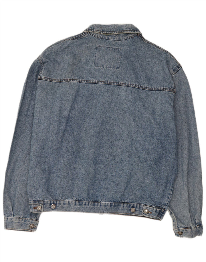 Vintage denimjakke til mænd UK 42 XL blå bomuld