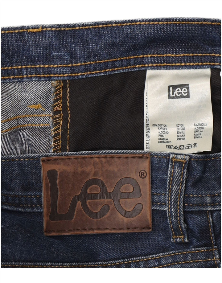 Lee Herre Denver Straight Jeans W33 L30 Blå Bomuld