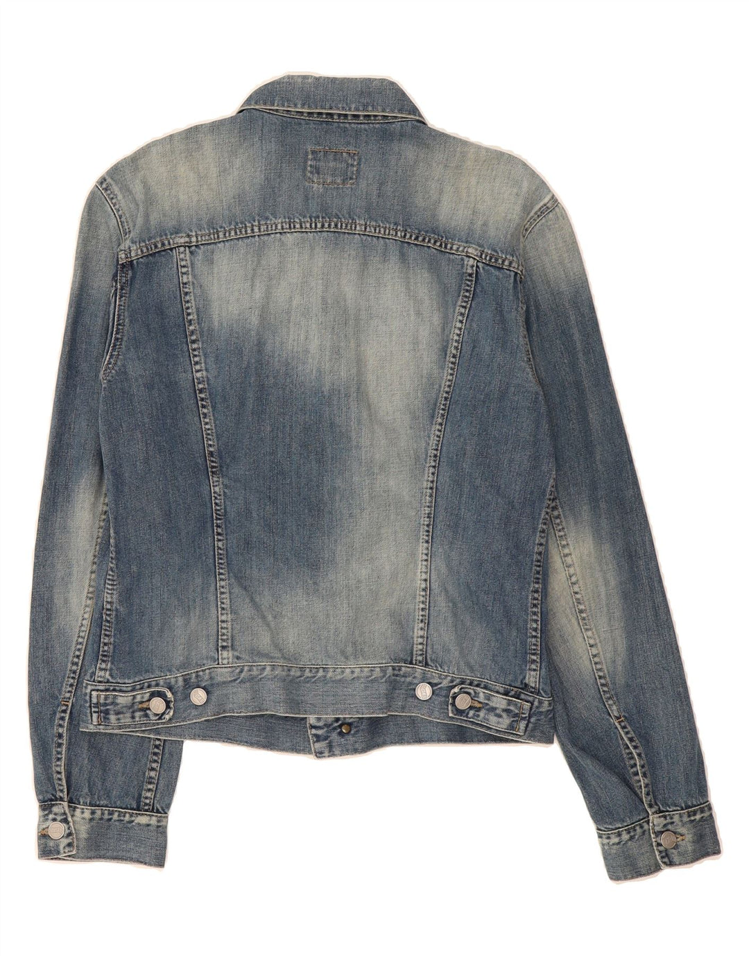 GAS Womens Denim Jacket UK 18 XL Blue Cotton Vintage Gas and Second-Hand Gas from Messina Hembry 