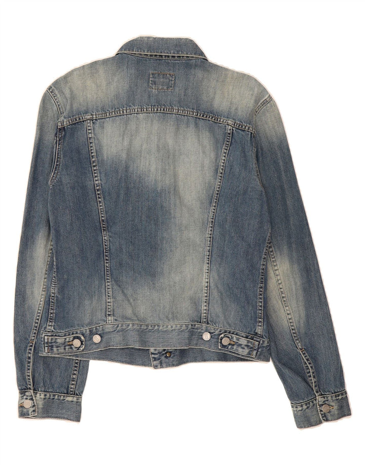 GAS Womens Denim Jacket UK 18 XL Blue Cotton Vintage Gas and Second-Hand Gas from Messina Hembry 