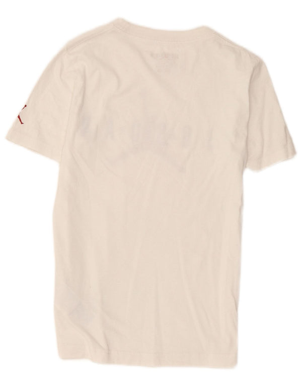 Jordan Boys Air Graphic T-Shirt Top 10-11 år Medium Hvid Bomuld
