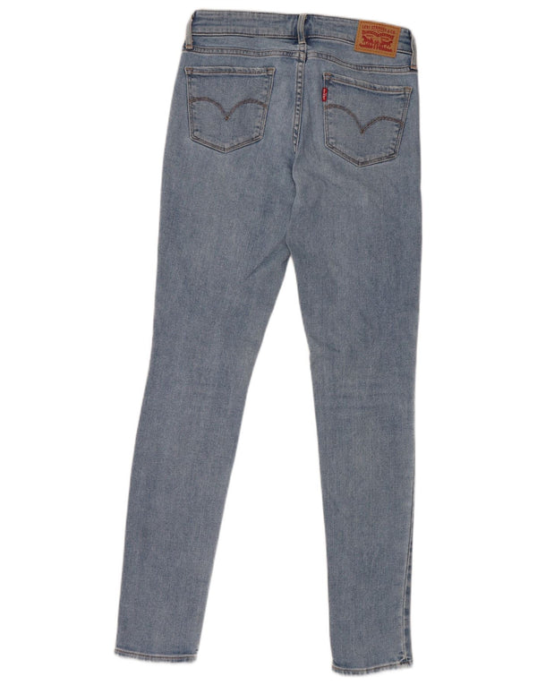 Levi's Dame 711 Distressed Skinny Jeans W25 L30 Blå Bomuld