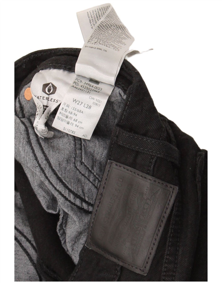 Levi's Dame Wedgie Straight Jeans W27 L28 Sort Bomuld