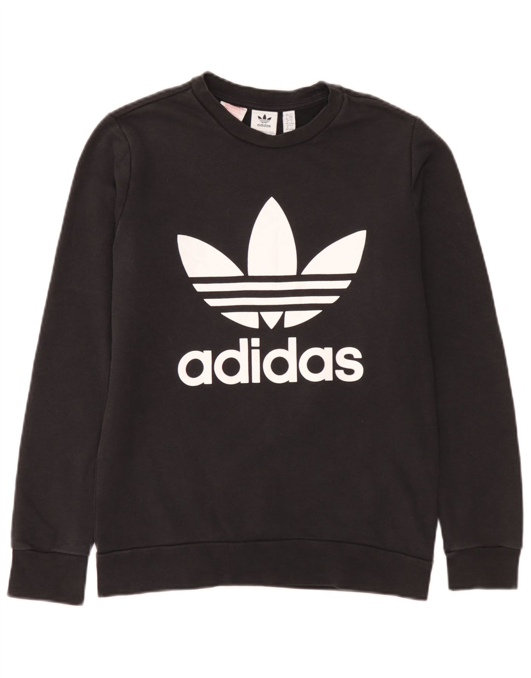 Adidas Boys Graphic Sweatshirt Jumper 13-14 år Sort Bomuld