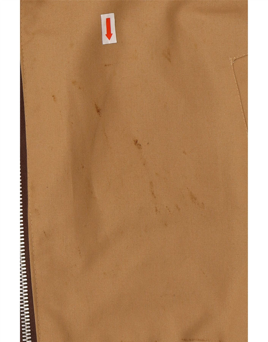 VINTAGE Bomberjakke til mænd IT 48 Medium Beige Bomuld