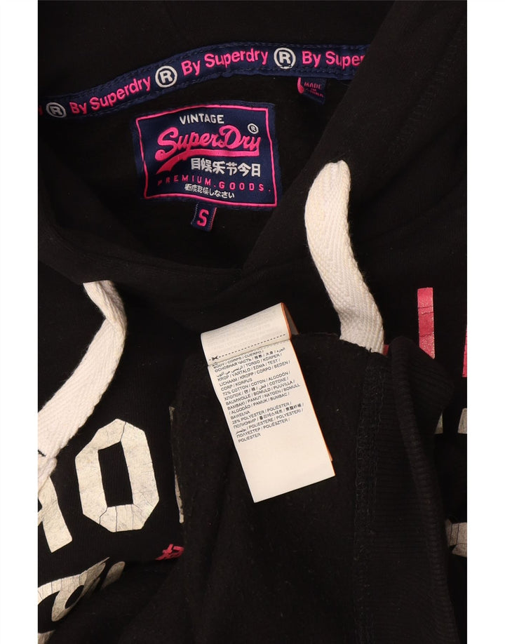Superdry Herre Hornets Grafisk Hoodie Jumper UK 10 Small Black Bomuld