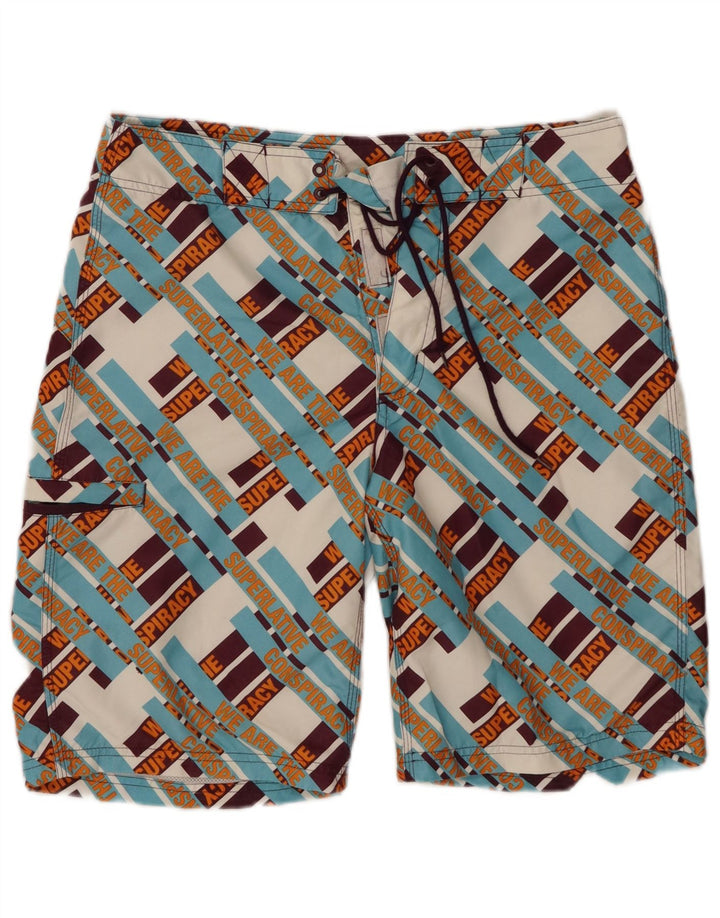 WESC Herre grafiske svømmeshorts Små flerfarvede ternet polyester