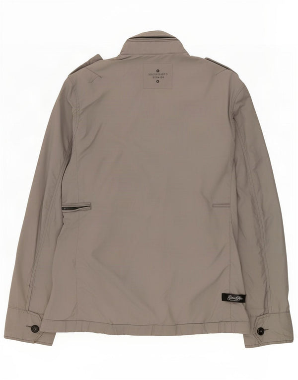G-Star Mens Military Jacket UK 40 Large Grey Polyamide