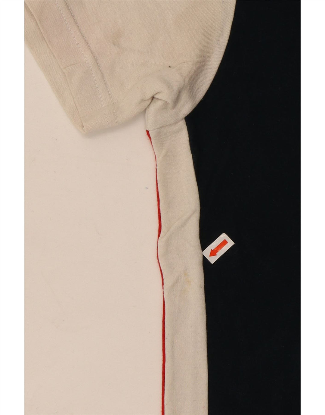 CHAMPION Grafisk T-shirt top til kvinder UK 18 XL Marineblå Colourblock Bomuld