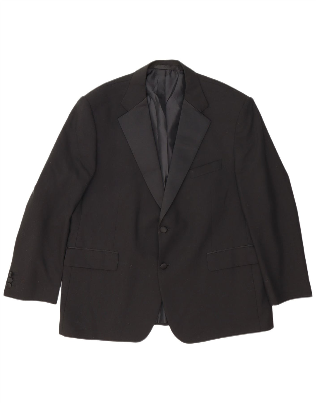 Marks & Spencer Herre 2-knaps blazerjakke UK 46 XL Sort Uld