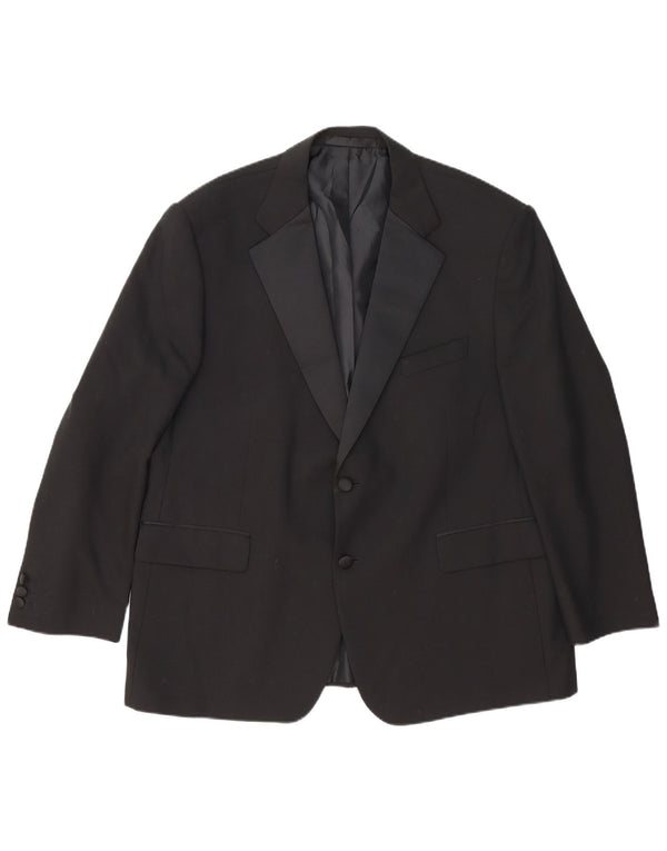Marks & Spencer Herre 2-knaps blazerjakke UK 46 XL Sort Uld