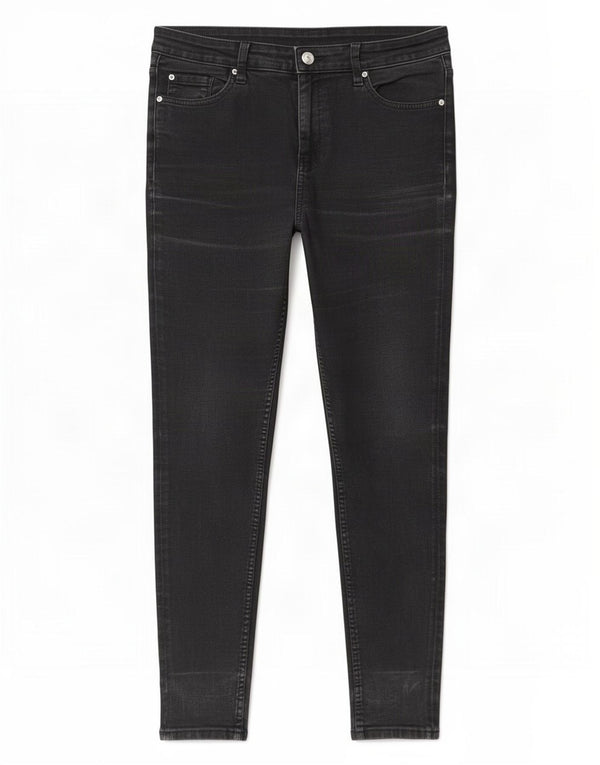 Marks & Spencer Womens The Ivy Skinny Jeans UK 14 Large W32 L27 Black