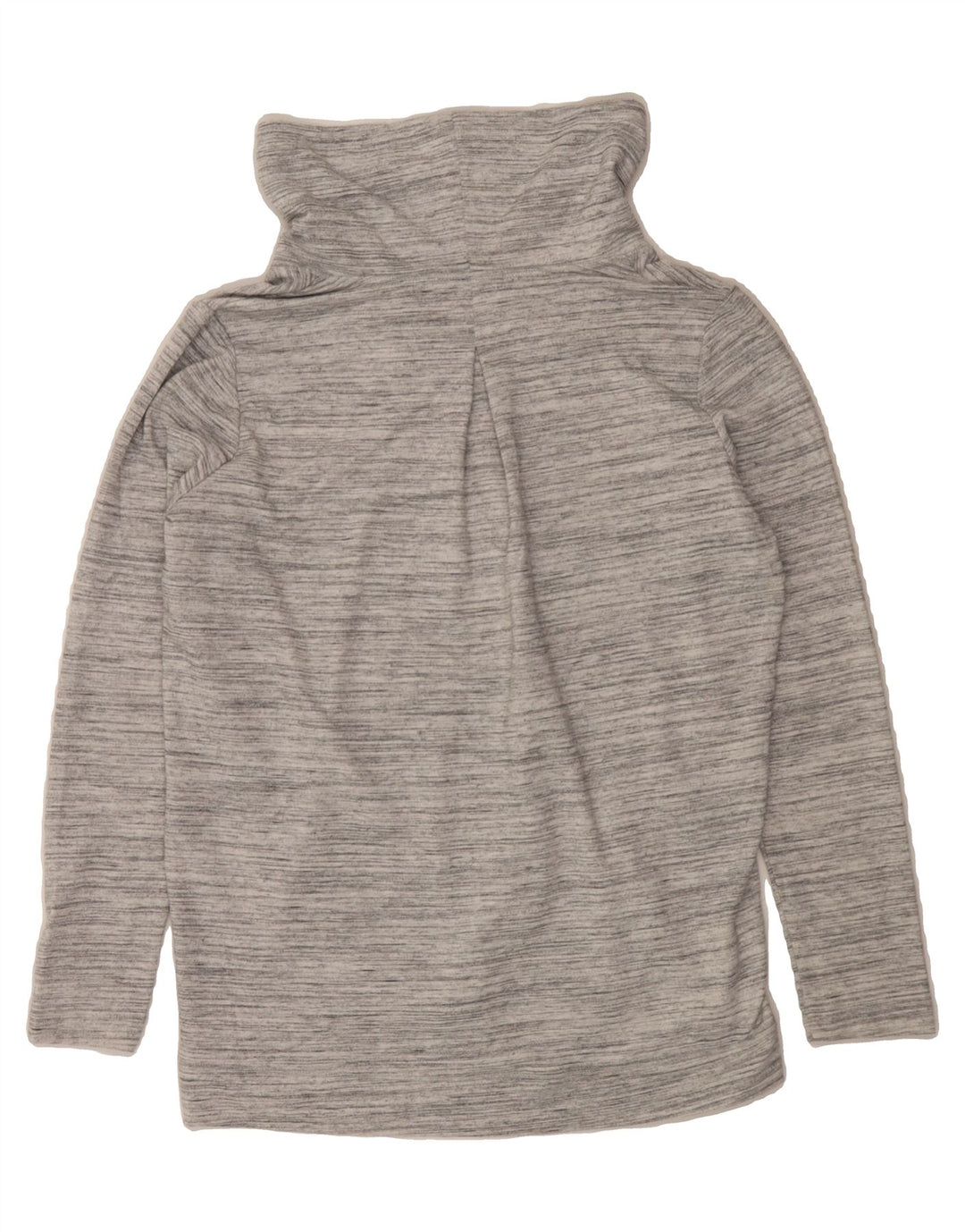 EDDIE BAUER Womens Oversized Sweatshirt Jumper UK 6 XS Grey Pinstripe Vintage Eddie Bauer and Second-Hand Eddie Bauer from Messina Hembry 