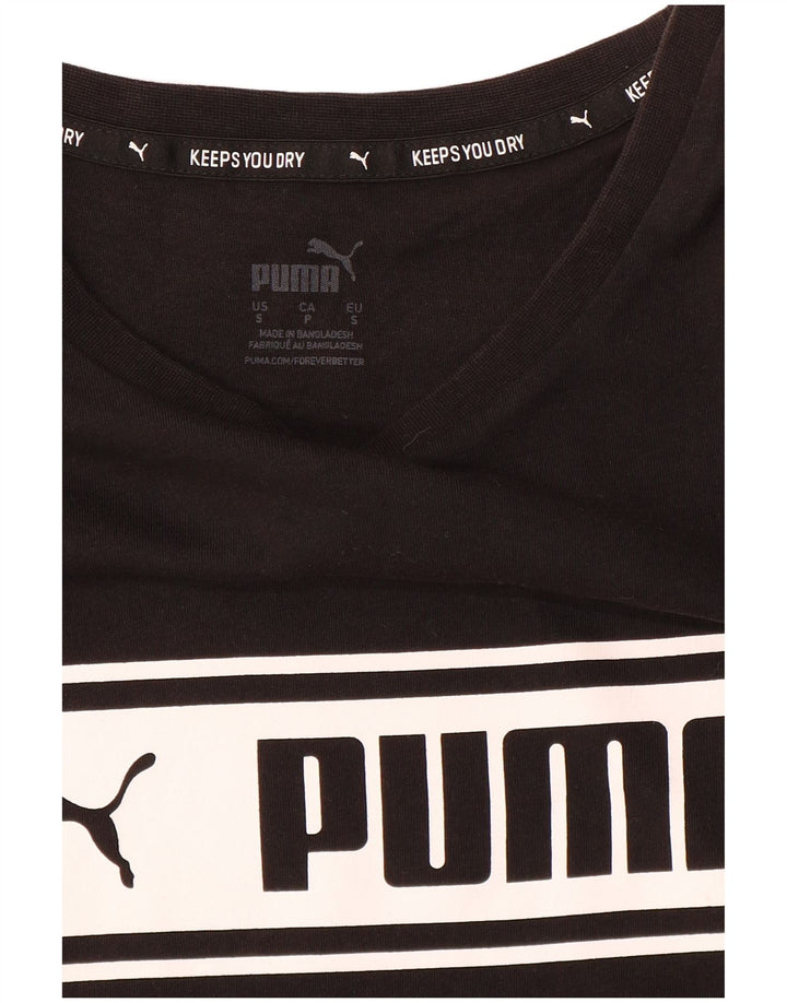Puma Herre Grafisk T-Shirt Top Lille Sort