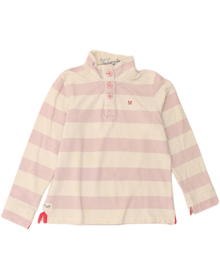 Crew Clothing Dame Sweatshirt Jumper UK 14 Large Off White Bomuld