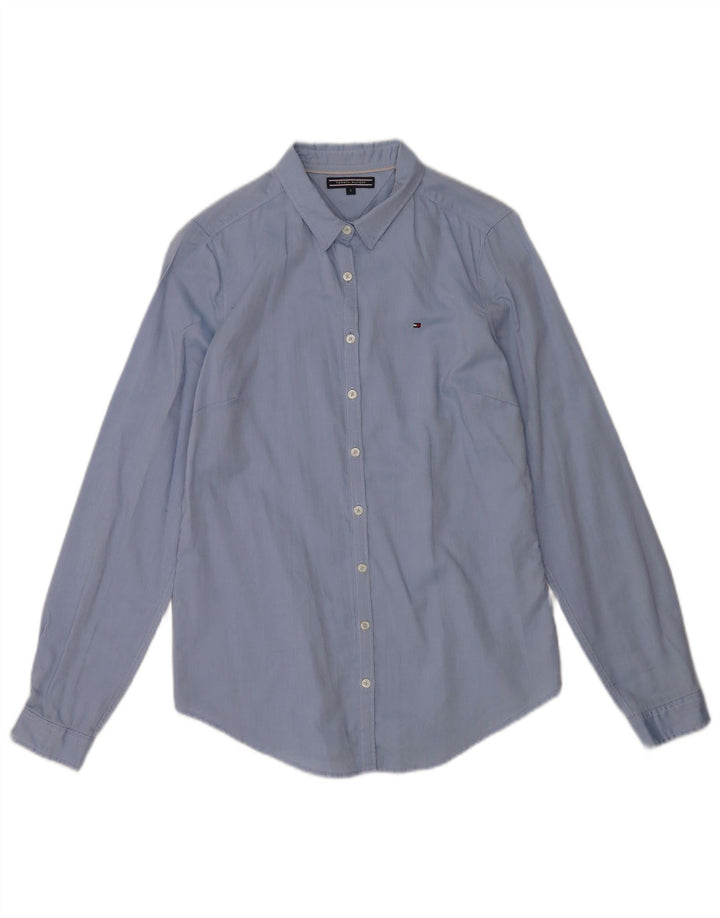 Tommy Hilfiger Dameskjorte US 6 Medium Blue Cotton