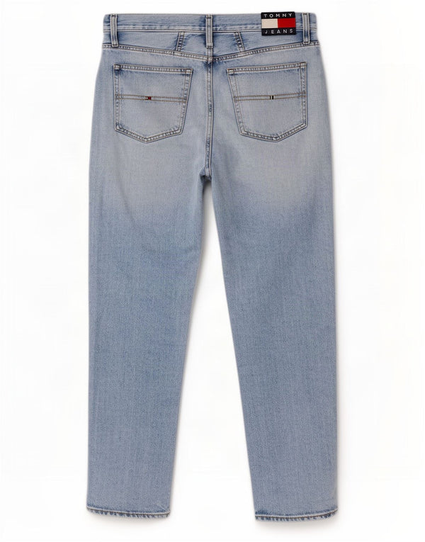 Tommy Hilfiger Kvinders Distressed High Waist Tapered Jeans W30 L30 Blue
