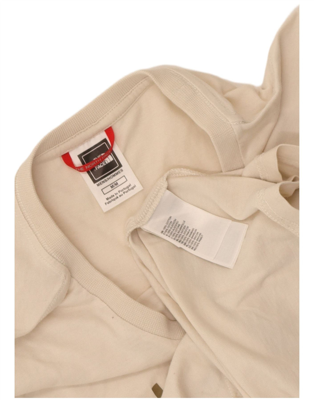 The North Face Herre grafisk T-shirt Top Medium Beige Bomuld