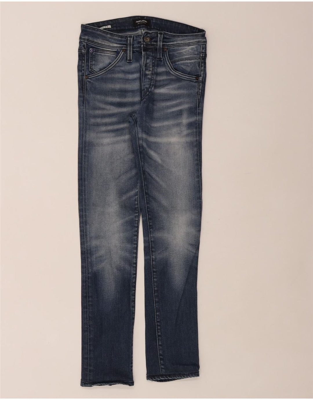 Jack & Jones Herre Slim Jeans W28 L30 Blå Bomuld