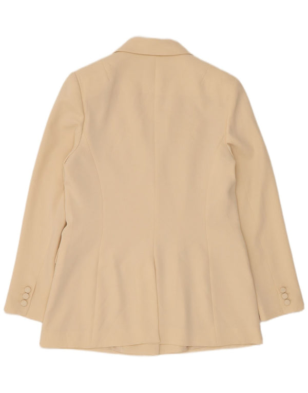 Phase Eight Dame 2 Button Blazer Jacket UK 14 Medium Beige Polyester