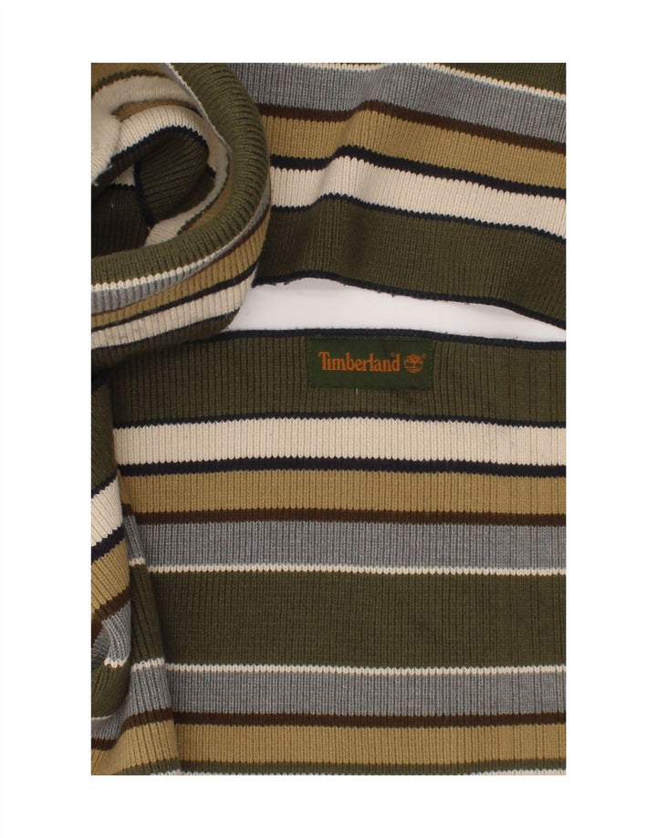 Timberland Herre rektangel tørklæde One Size Grøn stribet