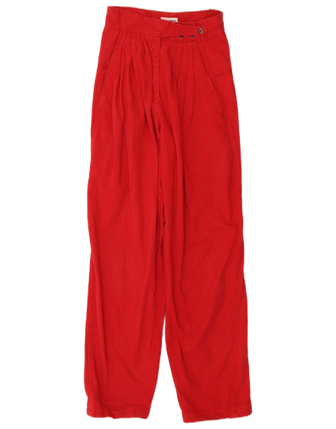 Vintage Kvinders Pegged Casual Bukser W24 L29 Rød