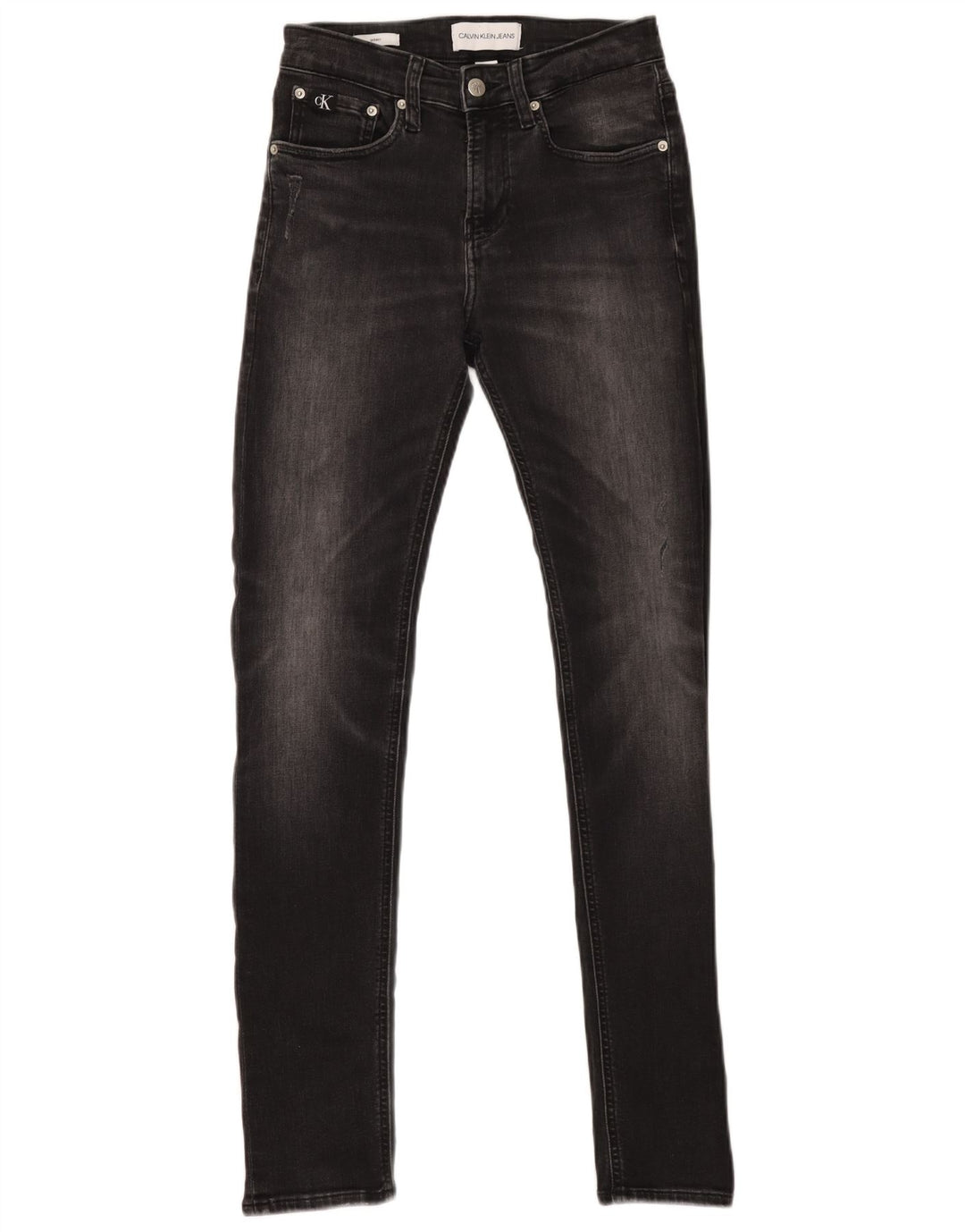 CALVIN KLEIN Herre Super Skinny Jeans W28 L32 Grå