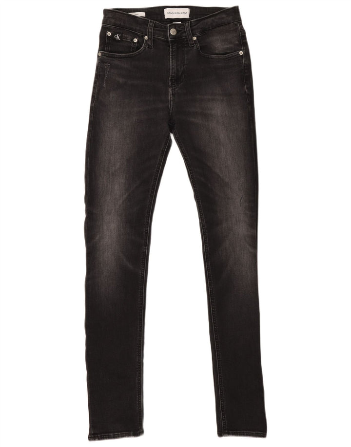 CALVIN KLEIN Herre Super Skinny Jeans W28 L32 Grå