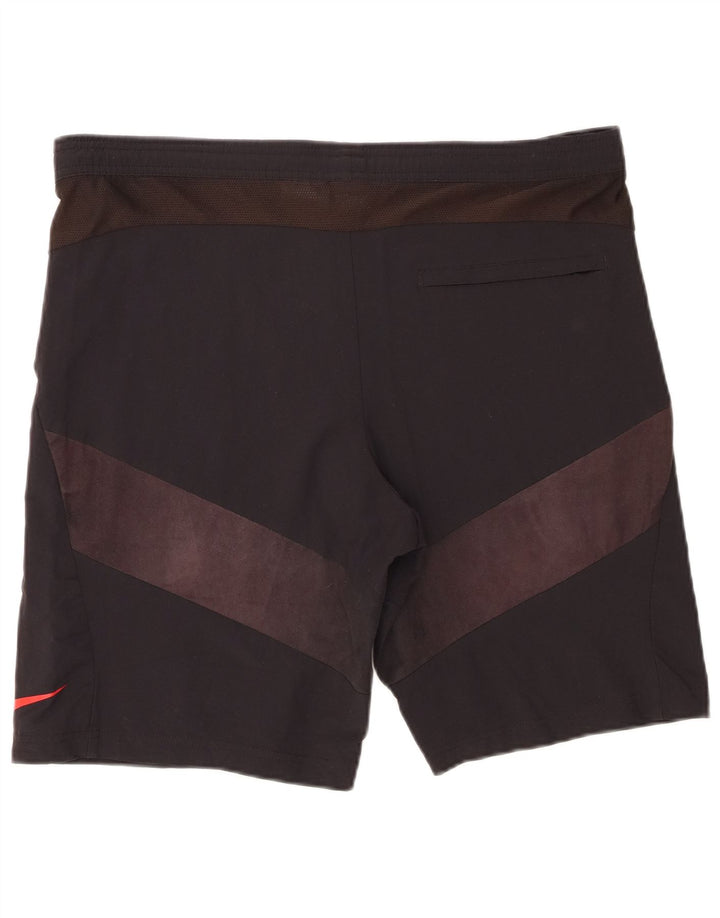 Nike Herre Sportshorts Medium Sort Colourblock Nylon
