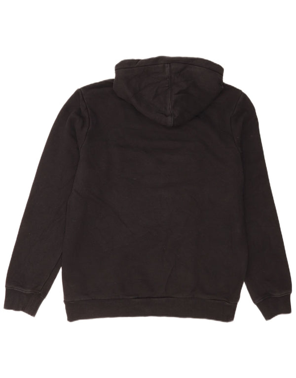 Napapijri Herre grafisk Regular Fit hættetrøje Jumper Medium Sort Bomuld