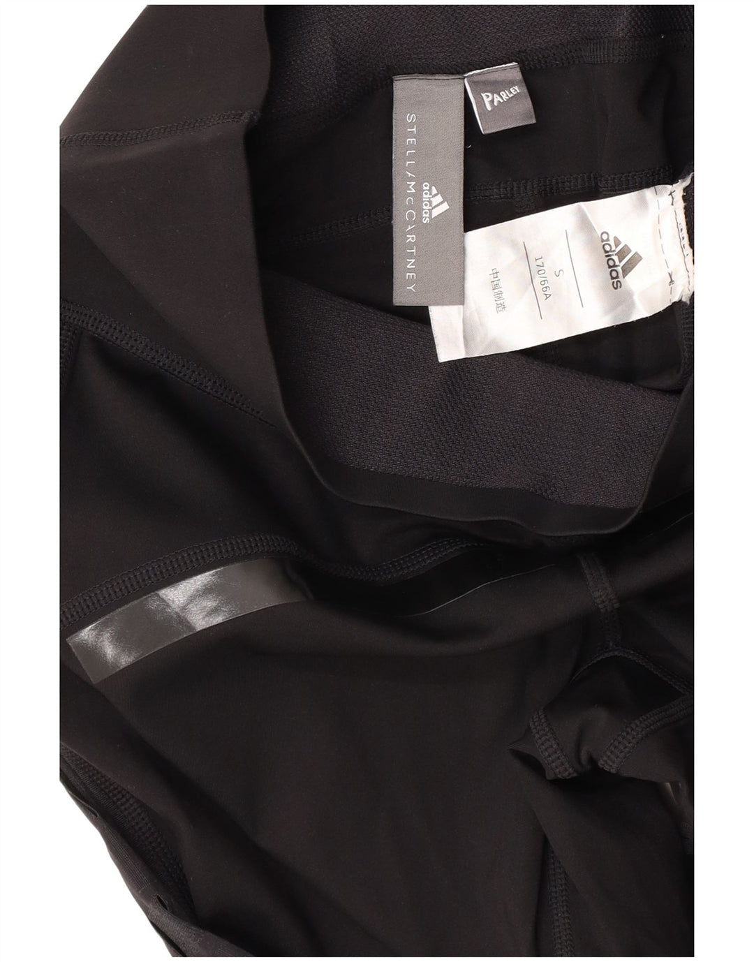 ADIDAS Dame Stella McCartney Grafiske Leggings UK 8 Small Black Striped