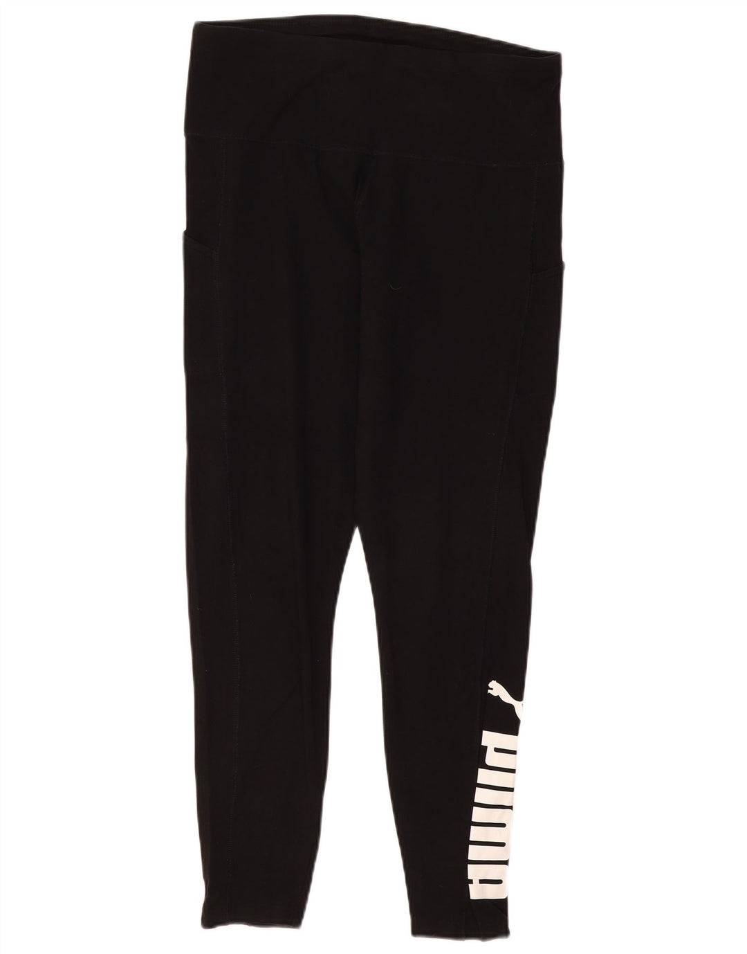 PUMA Grafiske Leggings til kvinder UK 14 Stor sort bomuld