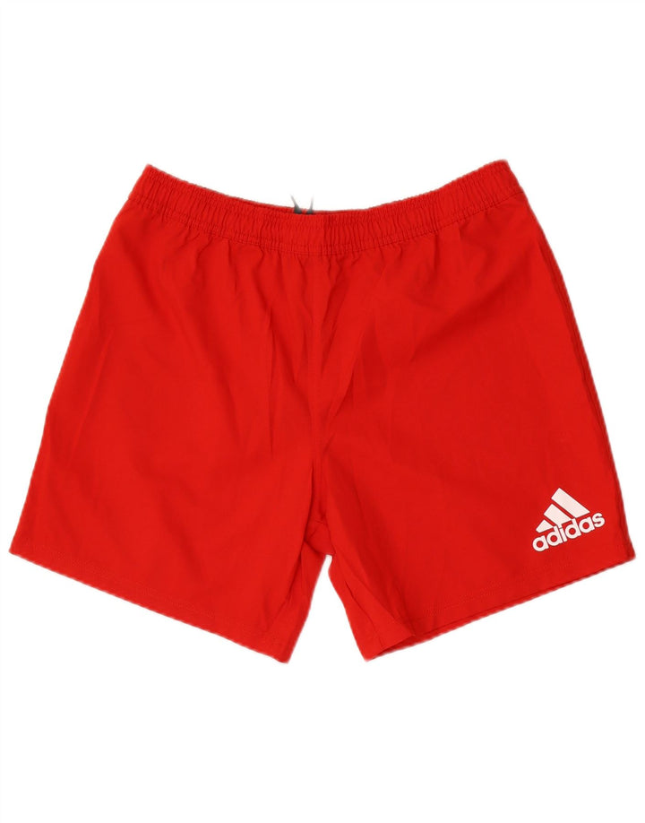 Adidas Sportshorts til mænd, store røde polyester