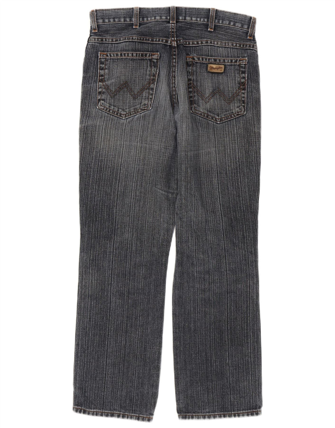Wrangler Herre Regular Fit Straight Jeans W34 L32 Blå Bomuld