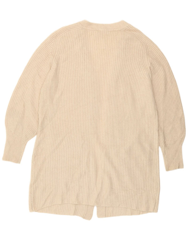 Fat Face Dame Oversized Longline Cardigan Sweater UK 16 Large Off White