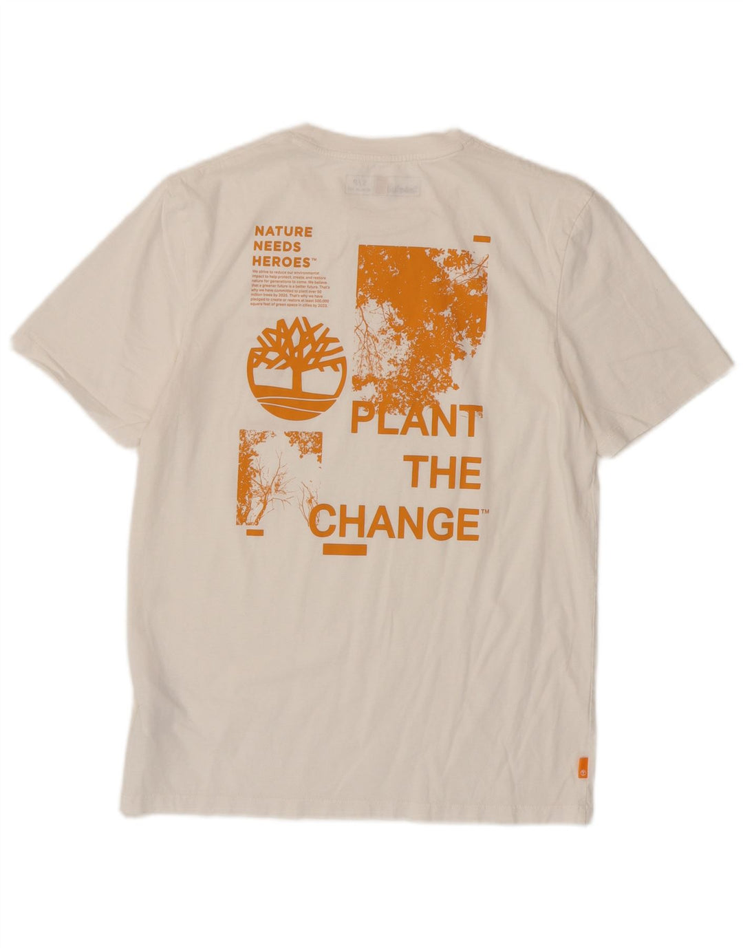 Timberland Herre Regular Fit grafisk T-shirt top lille hvid bomuld