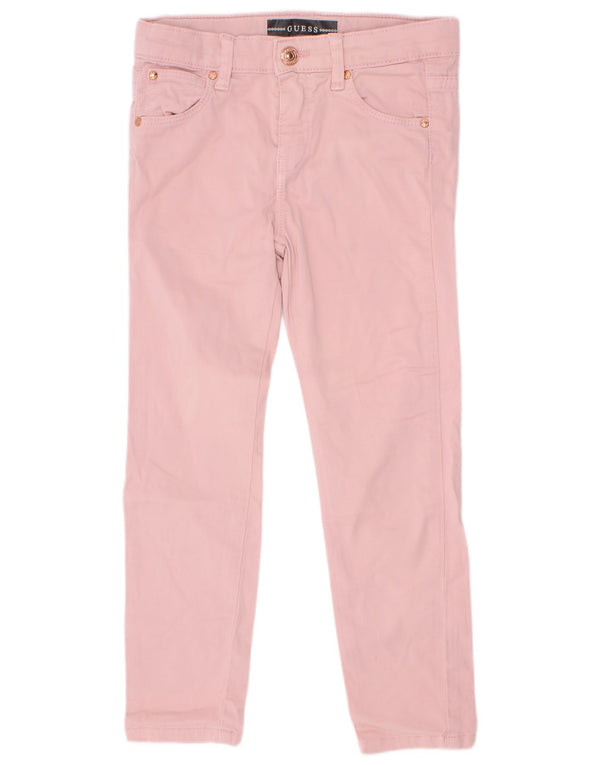 Guess Girls Slim Casual Bukser 4-5 år W22 L18 Pink Bomuld
