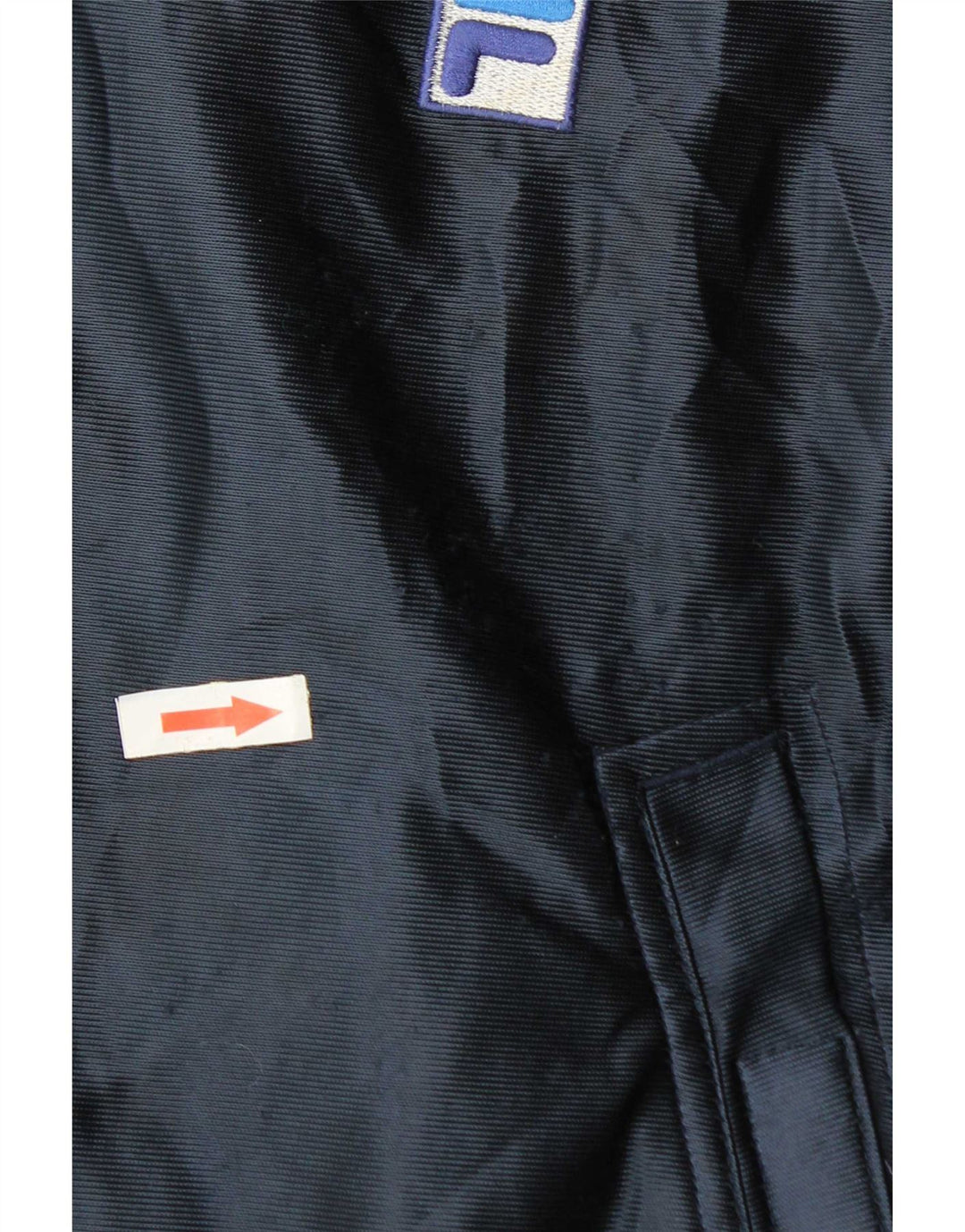 Fila Womens Crop Træningsdragt med hætte Topjakke UK 14 Medium Navy Blue