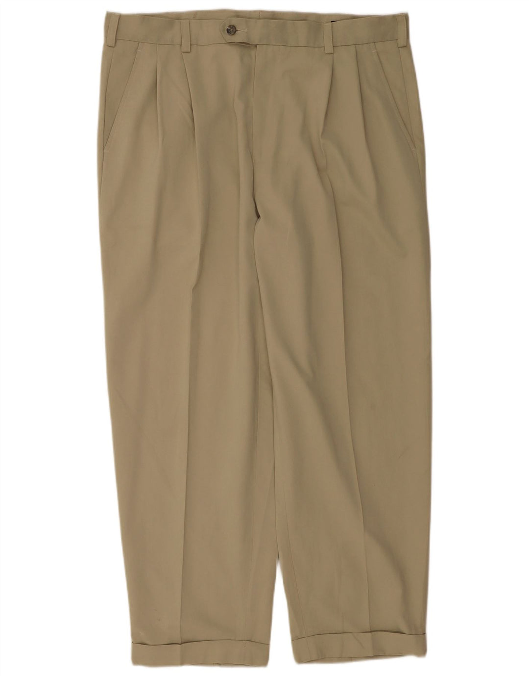 Izod Herre Pegged Suit Bukser W38 L30 Beige Polyester