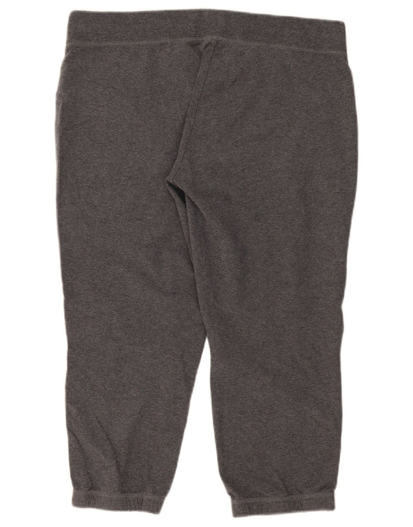 Nike Dame Capri Træningsdragt Bukser Joggers UK 18 XL Grå Bomuld